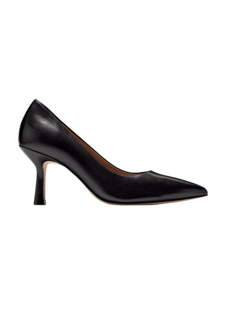 Cole Haan Women's Hansell Pointed To Leather Pump Black Leather